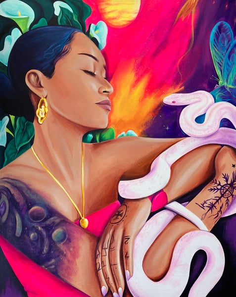 Image of Narcissa's Charm (Acrylic Painting)