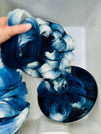 Image 2 of Indigo  Linen Tapestry