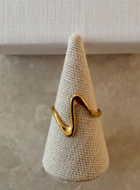 Image 1 of Wave Swirl Ring Stainless Steel