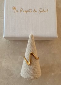 Image 3 of Wave Swirl Ring Stainless Steel