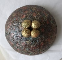 Image 5 of Handmade Paper Mache Bowl with Oriental Floral Design