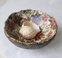 Image 14 of Handmade Paper Mache Bowl with Oriental Floral Design