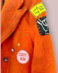 Image 3 of DRIES VAN NOTEN ¥ UPCYCLED  ¥ UNISEX ¥ VINTAGE COAT ¥ IBIZA¥ HANDPAINTED