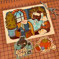 Get Well Soon! Mini Print and Stickers