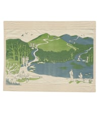 'Women Walking' silkscreen printed banner