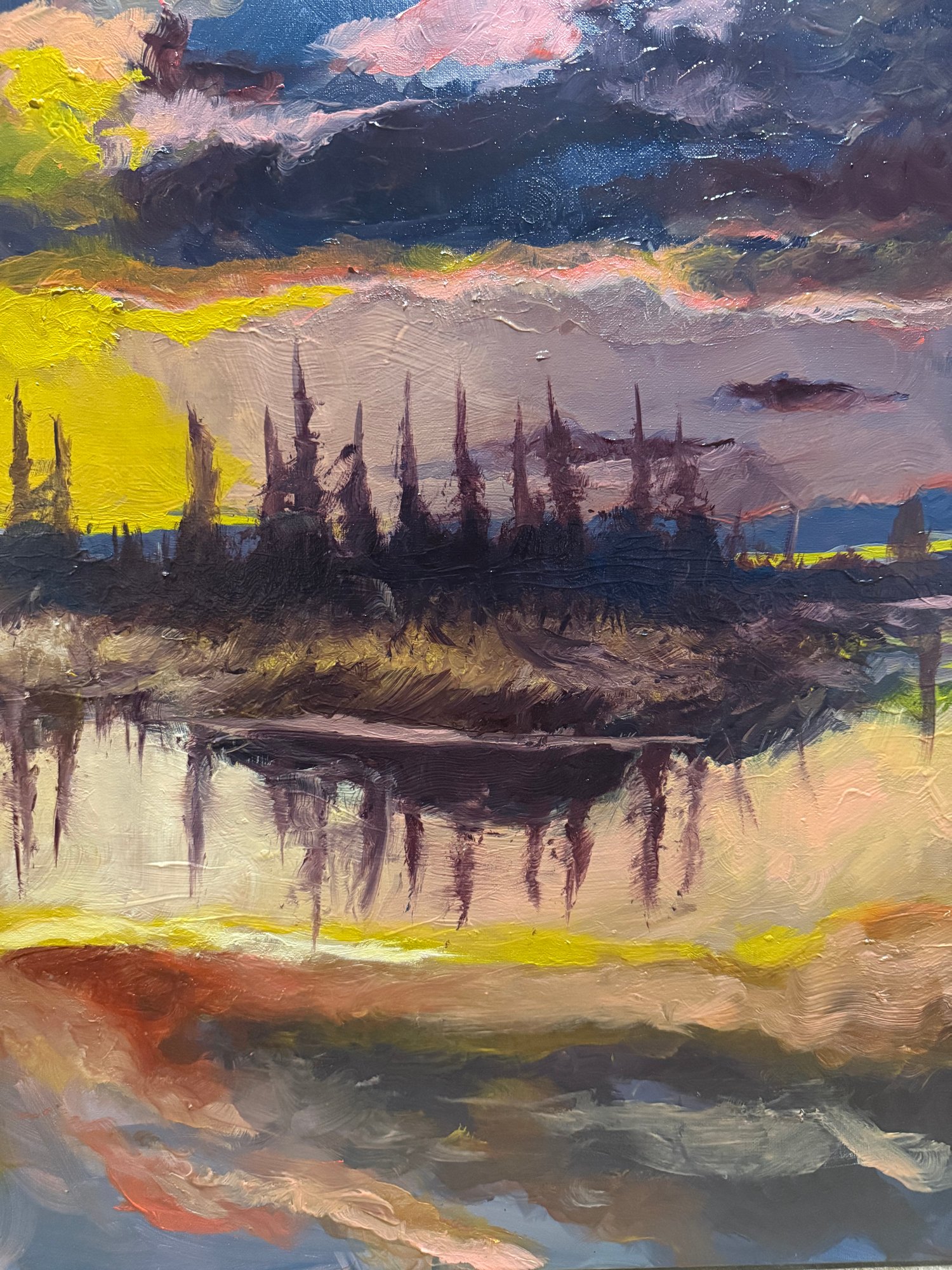 Painting - The light pours out of me