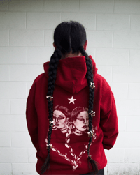 Image 1 of Maroon Mujer Estrella Hoodie