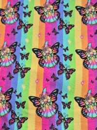 Image 2 of Rainbow butterflies  gonk gnome scrunchie