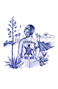 in a corner of turtle island print