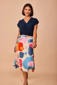 Image 1 of Falda abstracta colores