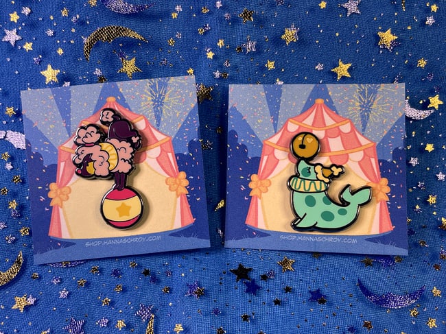 Cutie Circus Enamel Pins