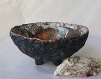 Image 5 of Handmade Paper Mache Bowl with Fish Motif – Recycled Art Decor