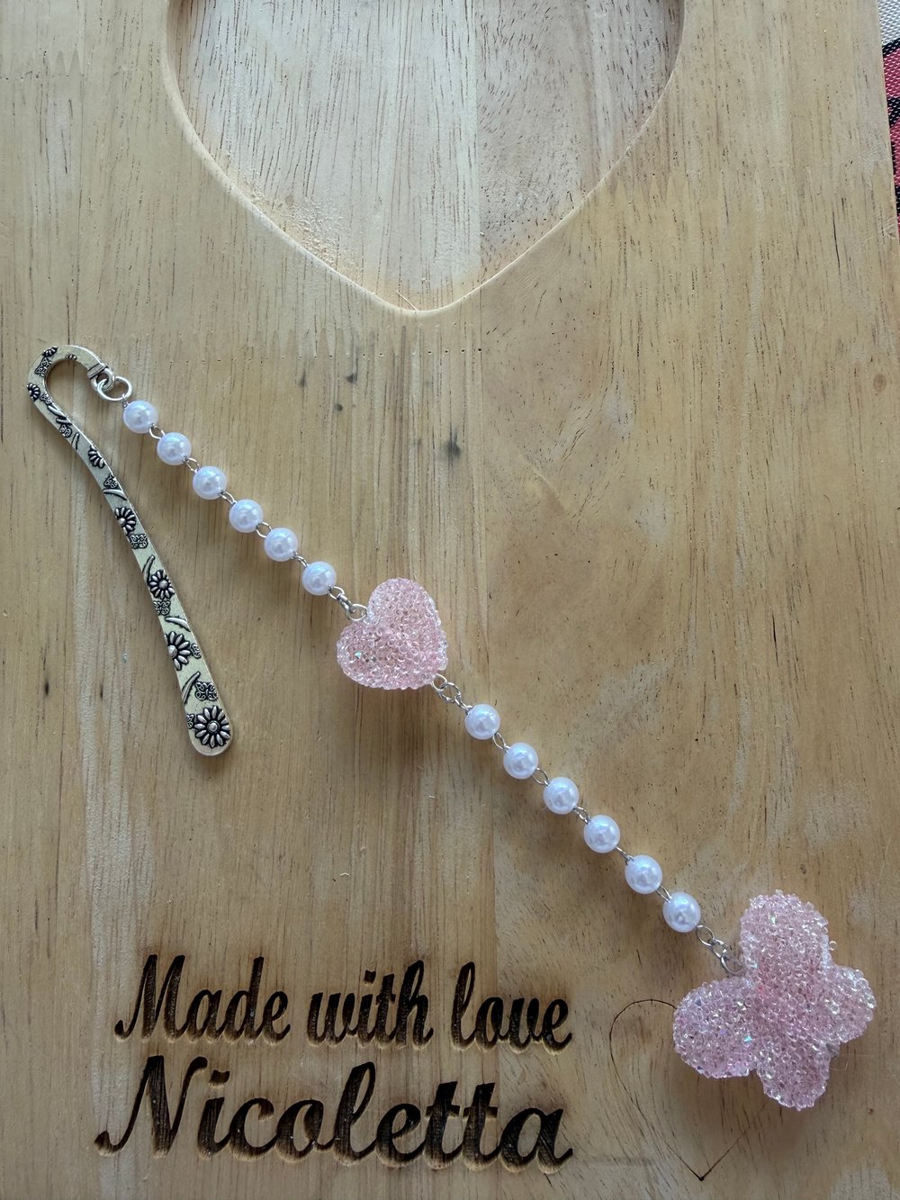 Image of Heart and Butterfly Bookmark