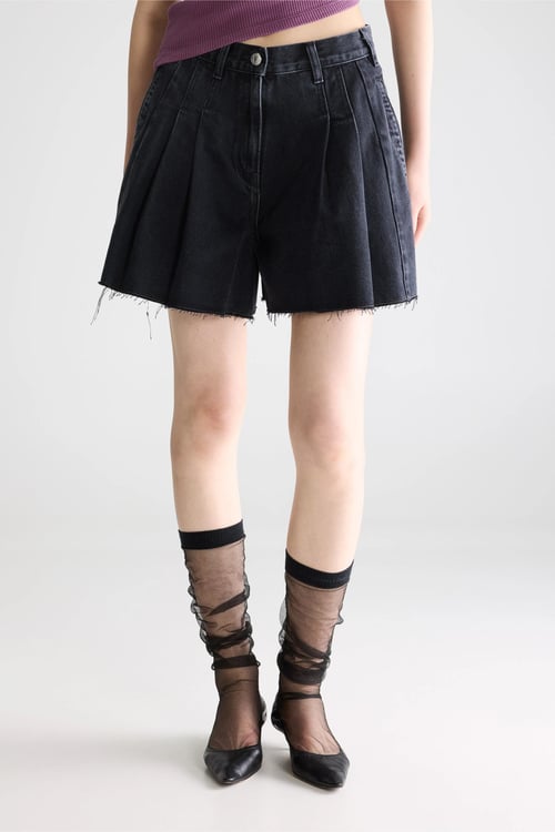 Image of 2-Shorts denim negro Presley