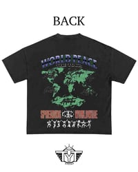 Image 2 of Oversized Cropped 'World Peace' Shirt