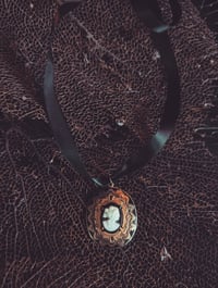 Image 1 of Enamel cameo choker 