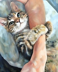 Image 2 of Furry Hugs Art Print 