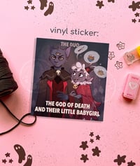 God of Death and Their Little Babygirl - Vinyl Sticker | Cult of the Lamb