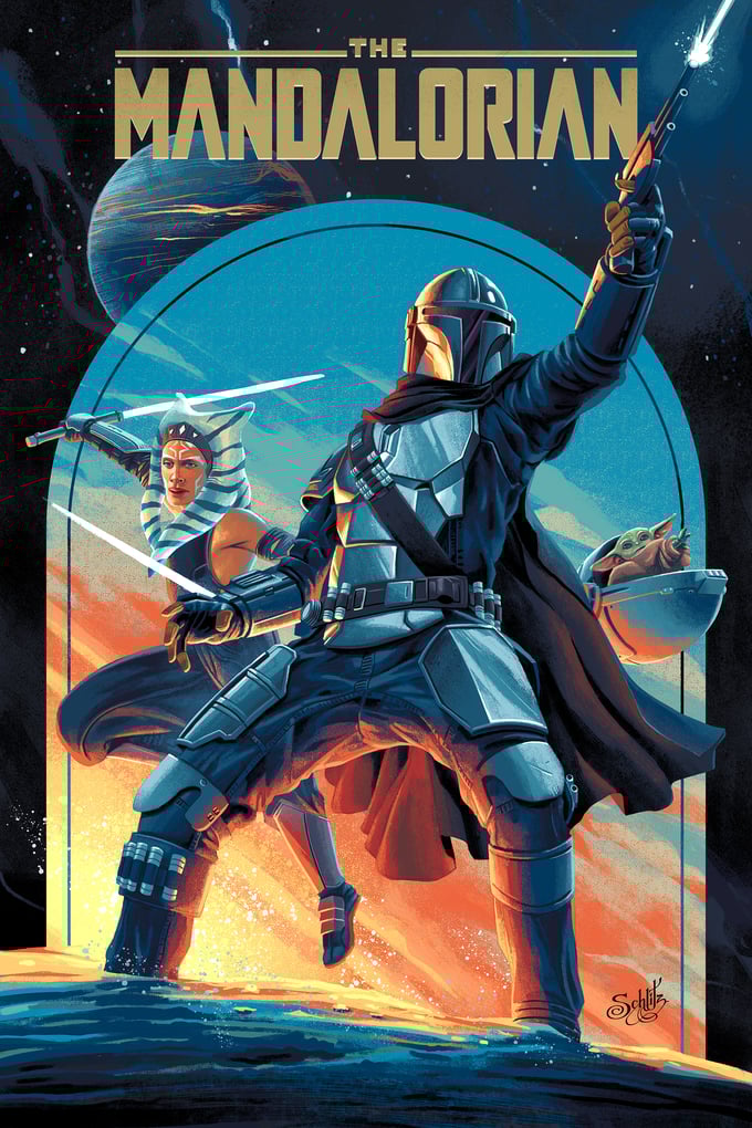 Image of the Mandalorian poster