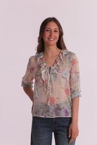 BLUSA FLORES MIMI MUA VERDE