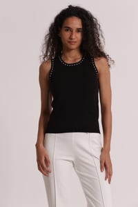 JERSEY SIN MANGAS NEGRO Y BLANCO MIMI MUS