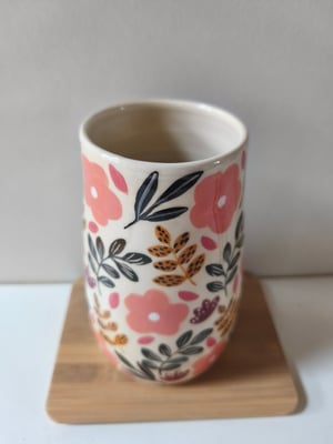 Image of  Vase fleur rose