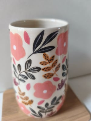 Image of  Vase fleur rose