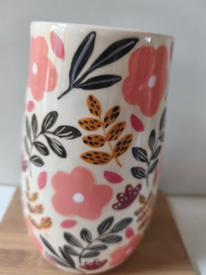 Image of  Vase fleur rose