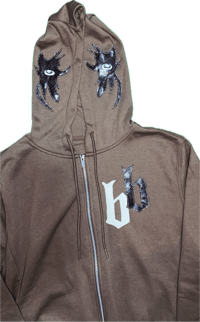 Image 4 of baby FACE hoodie [brown]