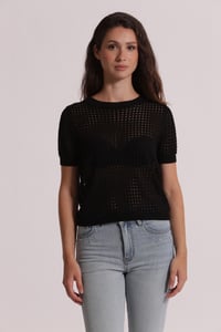 JERSEY NEGRO CALADO MIMI MUA