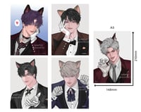 Image 2 of LADS A5 Kitty art prints