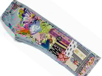 Image 7 of Levi's 501 Custom Retro Button Fly Jeans Patchwork, Signature denim pants SZ 35-30