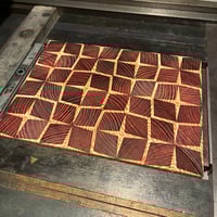 Image 2 of Letterpress Wood Type Pattern Bolck Print - Batch 012