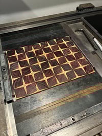 Image 2 of Letterpress Wood Type Pattern Bolck Print - Batch 014