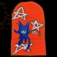 Image 1 of baby FACE beanie [icey orange]