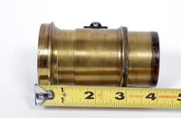 Image 8 of Unbranded early brass Petzval lens magic lantern 4" tall 2" diameter #1952