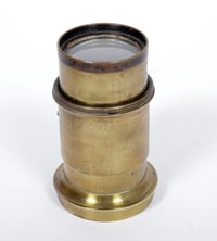 Image 9 of Unbranded early brass Petzval lens magic lantern 4" tall 2" diameter #1952