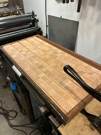 Image 3 of Letterpress Wood Type Pattern Bolck Print - Batch 017