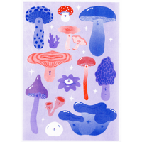 Fungi Riso Print