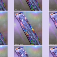 Image 2 of Light Purple Butterfly Braid and Butterfly Fish Tail Braid Clip In Hair Extension Set