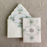 Image 11 of Genie floral bow printed envelope liner for A7 euro flap envelope PACK of 10
