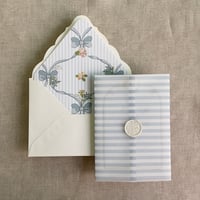 Image 8 of Genie floral bow printed envelope liner for A7 euro flap envelope PACK of 10