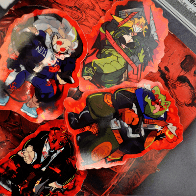 Image of NEW! Dorohedoro 3" Holographic Stickers