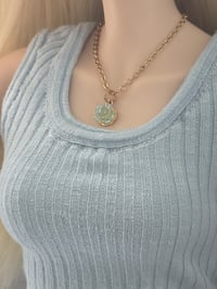 Image 3 of Blue Crop Tank