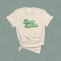 Lucky Mama St. Patty's Day Tee (Ivory)