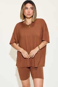 Image 5 of Basic Bae T-Shirt Shorts Set