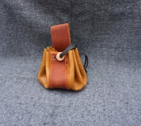 Image 2 of Drawstring pouch, Handmade, Toffee and caramel colours