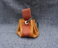 Image 3 of Drawstring pouch, Handmade, Toffee and caramel colours