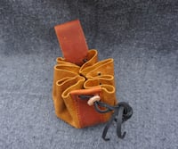 Image 7 of Drawstring pouch, Handmade, Toffee and caramel colours