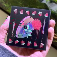 Image 1 of valentine’s day at camp blood sticker